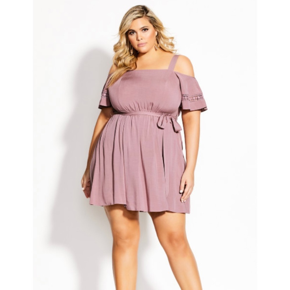 Mini Mauve Dress!